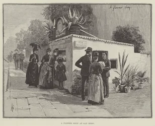 A Flower Shop at San Remo